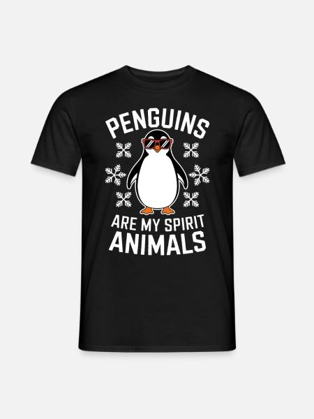 Penguin Saying Funny Penguins Gift - Men's T-Shirt - black
