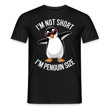 Pinguin Spruch Lustige Pinguine Geschenk - Männer T-Shirt - Schwarz - Vorne - AI Model Male 178 light (178cm)