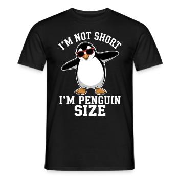 Pinguin Spruch Lustige Pinguine Geschenk - Männer T-Shirt - Schwarz - Vorne - AI Model Male 178 light (178cm)