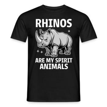 Nashorn Spruch Nashörner Lustiges Nashorn Geschenk - Männer T-Shirt - Schwarz - Vorne - AI Model Male 178 light (178cm)