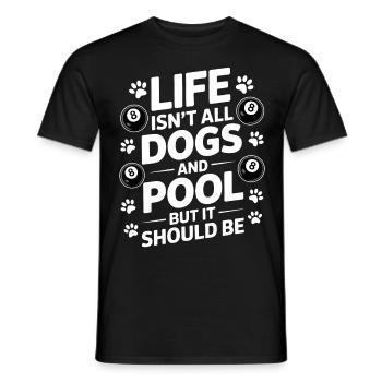 Pool Billiard Spruch Lustig Pool Billiard Geschenk - Männer T-Shirt - Schwarz - Vorne - AI Model Male 178 light (178cm)