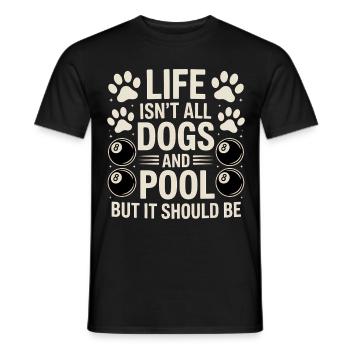 Pool Billiard Spruch Lustig Pool Billiard Geschenk - Männer T-Shirt - Schwarz - Vorne - AI Model Male 178 light (178cm)