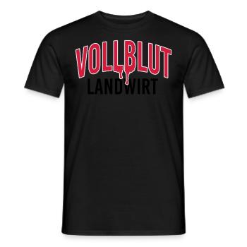 Vollblut Landwirt - Männer T-Shirt - Schwarz - Vorne - AI Model Male 178 light (178cm)
