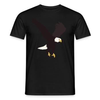 Weisskopfseeadler - Männer T-Shirt - Schwarz - Vorne - AI Model Male 178 light (178cm)