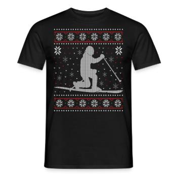 Telemark - Ugly Christmas - T-shirt homme - noir - Devant - AI Model Male 178 light (178cm)