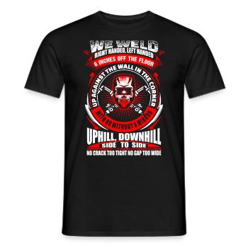 We Weld - Welder - EN - Männer T-Shirt - Schwarz - Vorne - AI Model Male 178 light (178cm)