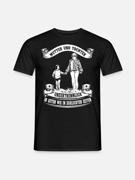 Mère et fille - inséparable - T-shirt homme - noir