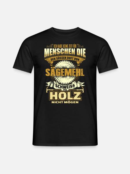 Carpenter - wood, sawdust, welding - Men's T-Shirt - black