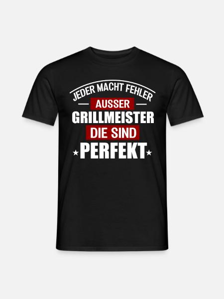 GRILLMEISTER - Männer T-Shirt - Schwarz