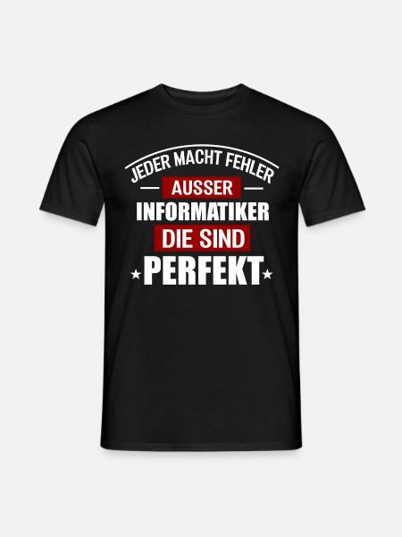 INFORMATIKER - Männer T-Shirt - Schwarz