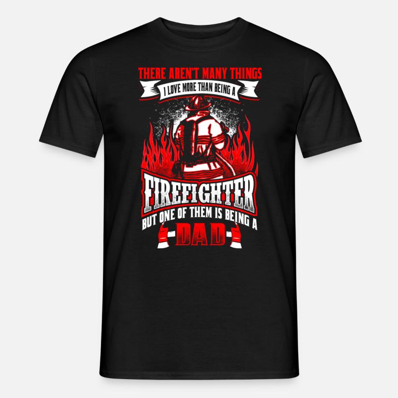 Firefighter Dad - EN - Men’s T-shirt - black