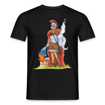 Florian - Männer T-Shirt - Schwarz - Vorne - AI Model Male 178 light (178cm)