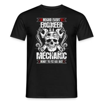 Mechanic ready to fix shit - EN - Männer T-Shirt - Schwarz - Vorne - AI Model Male 178 light (178cm)