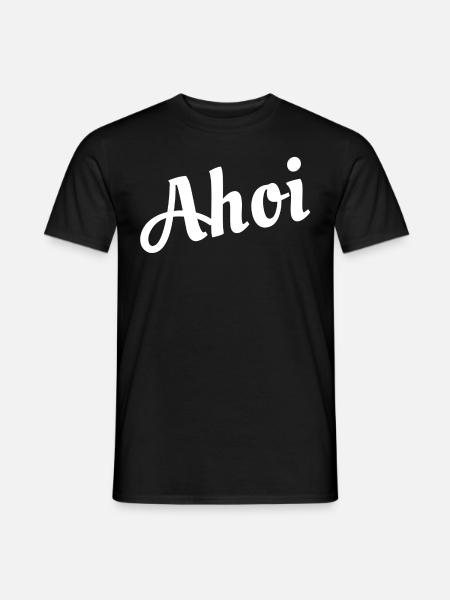 Ahoi - Männer T-Shirt - Schwarz