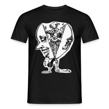 Momotaro - transparent - Men's T-Shirt - black - Front - AI Model Male 178 light (178cm)