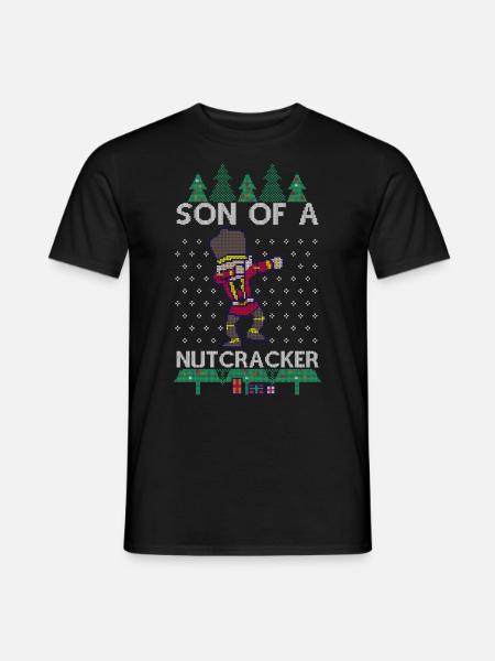 Dabbing Son of a Nutcracker Ugly Christmas Sweater - Männer T-Shirt - Schwarz