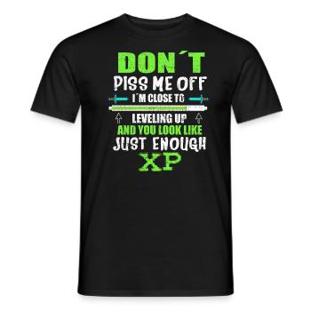 DONT PISS ME OFF I´ M CLOSE TO - Männer T-Shirt - Schwarz - Vorne - AI Model Male 178 light (178cm)