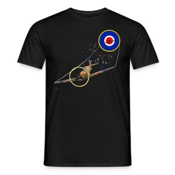SPIT HEART / 1802 - Männer T-Shirt - Schwarz - Vorne - AI Model Male 178 light (178cm)