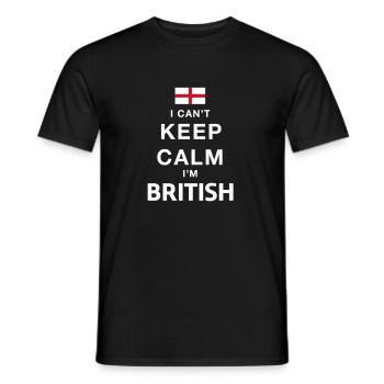 England - Männer T-Shirt - Schwarz - Vorne - AI Model Male 178 light (178cm)