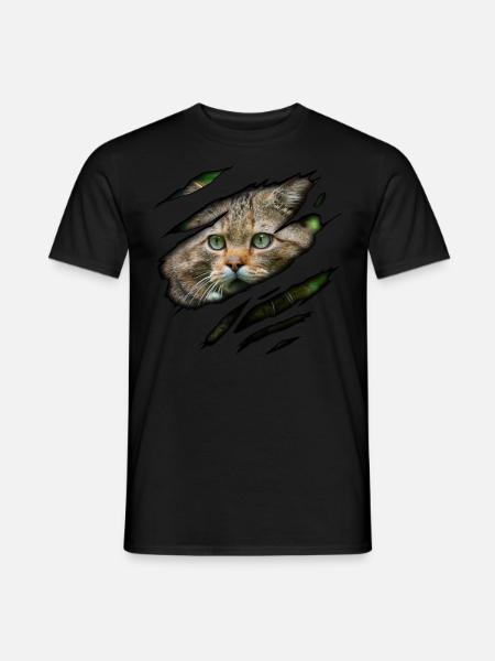 Wildkatze in mir - Männer T-Shirt - Schwarz