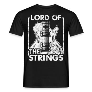 Guitare guitariste instrument de musique musicien cadeau - T-shirt homme - noir - Devant - AI Model Male 178 light (178cm)