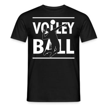 Volley-ball joueur de volley-ball athlète cadeau - T-shirt homme - noir - Devant - AI Model Male 178 light (178cm)