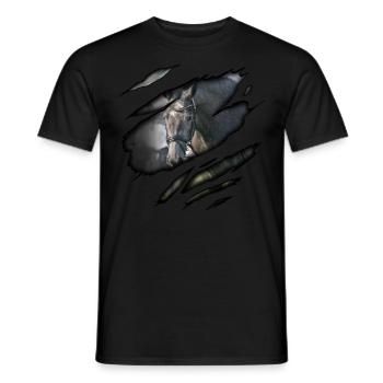 Trakehner in me - Men's T-Shirt - black - Front - AI Model Male 178 light (178cm)