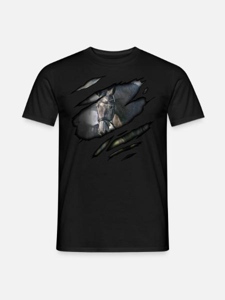 Trakehner in mir - Männer T-Shirt - Schwarz