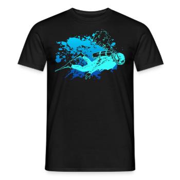 Diver - Men's T-Shirt - black - Front - AI Model Male 178 light (178cm)