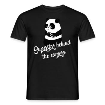 appareil photo - T-shirt homme - noir - Devant - AI Model Male 178 light (178cm)