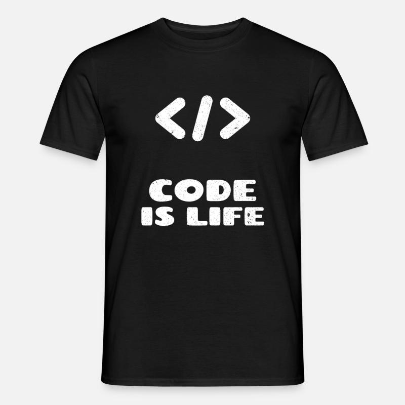 coding programmieren Programmierer Geschenk idee - Männer T-Shirt - Schwarz