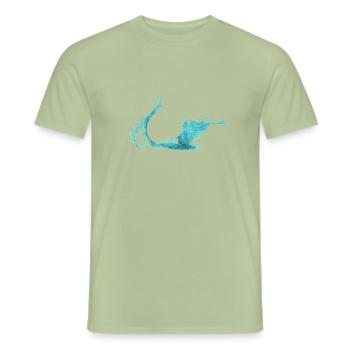 Spritzer - Männer T-Shirt - Sage - Vorne - AI Model Male 178 light (178cm)