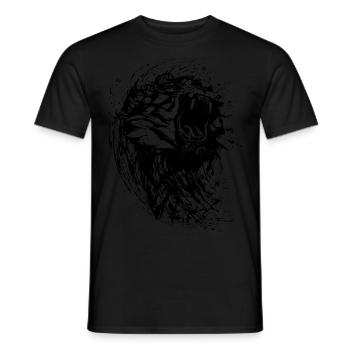 Lion - T-shirt homme - noir - Devant - AI Model Male 178 light (178cm)