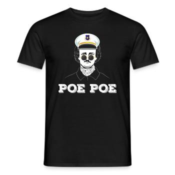 Edgar Allan Poe - Englische Literatur Autor - Männer T-Shirt - Schwarz - Vorne - AI Model Male 178 light (178cm)