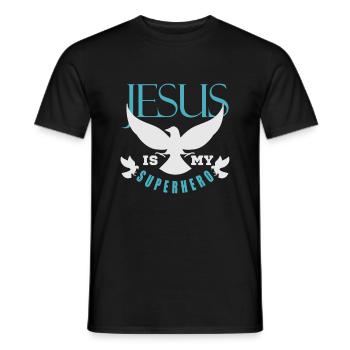 Jésus-Christ - T-shirt homme - noir - Devant - AI Model Male 178 light (178cm)