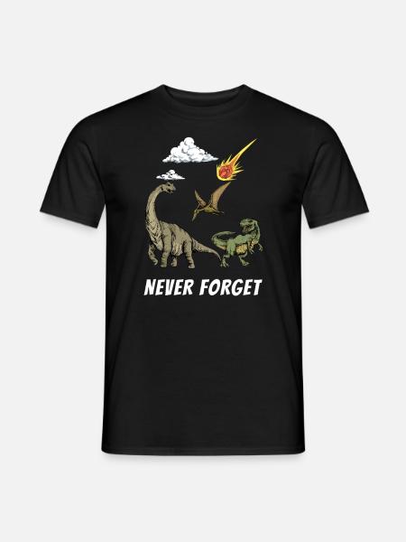 Dino Dinosaurier Steinzeit Fleischfresser T-Rex - Männer T-Shirt - Schwarz