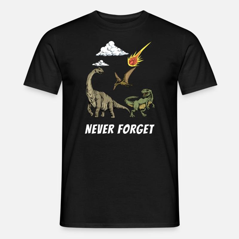 Dino Dinosaurier Steinzeit Fleischfresser T-Rex - Männer T-Shirt - Schwarz