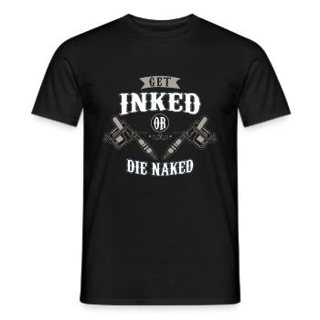 Cadeau de t-shirt tatoué tatoué - T-shirt homme - noir - Devant - AI Model Male 178 light (178cm)