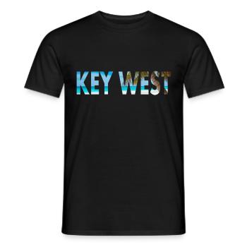 Key West - Men's T-Shirt - black - Front - AI Model Male 178 light (178cm)