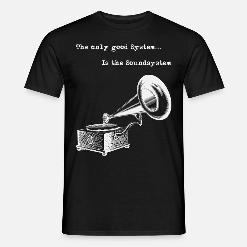 Soundsystem Good System - Männer T-Shirt - Schwarz