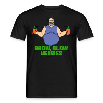 Vendeur de légumes - T-shirt homme - noir - Devant - AI Model Male 178 light (178cm)