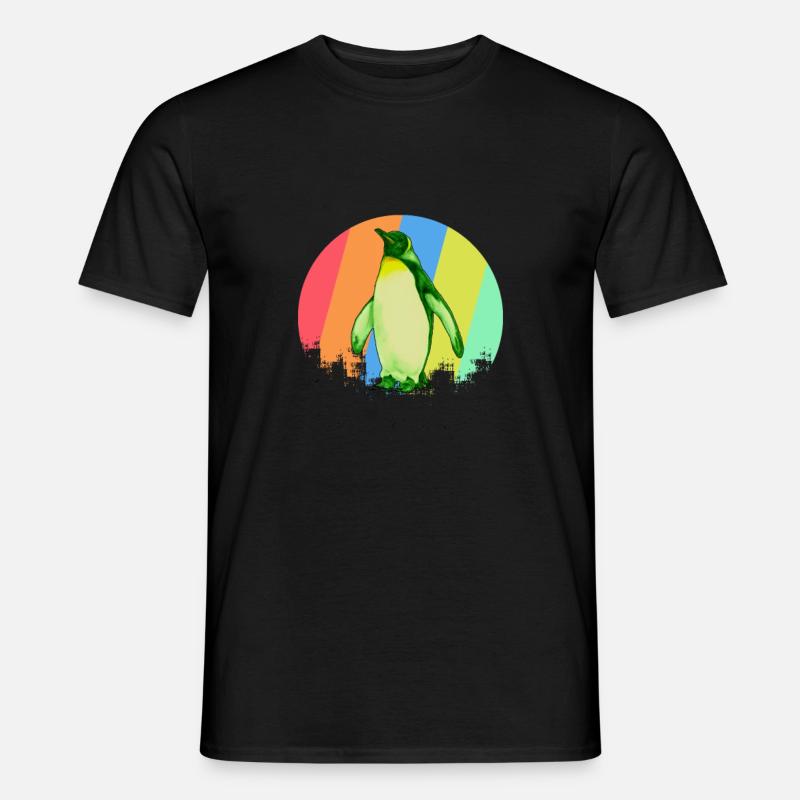 Pinguin Geschenk - Männer T-Shirt - Schwarz