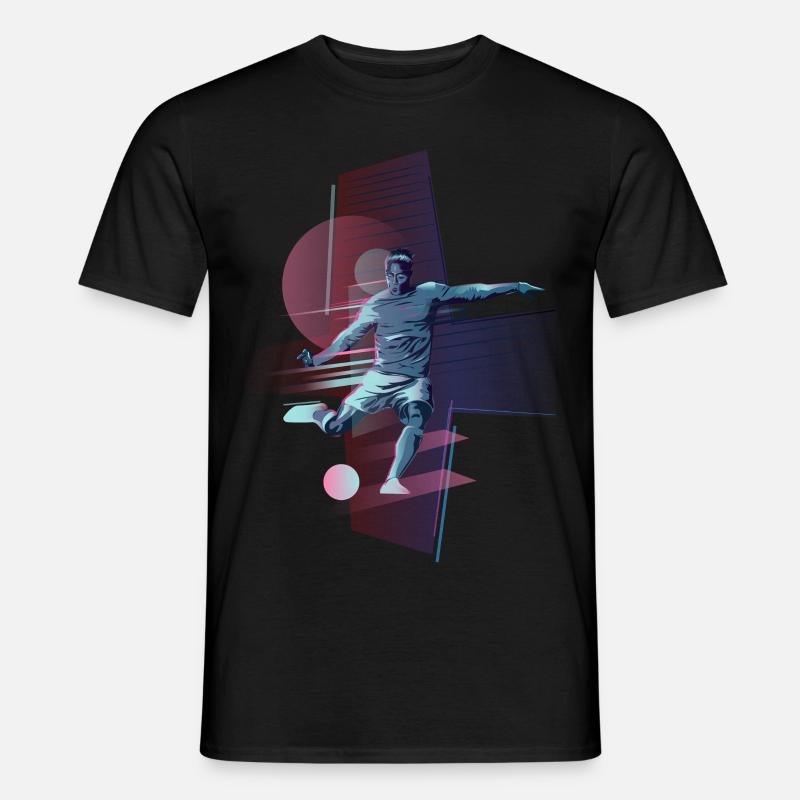 Fußball - Männer T-Shirt - Schwarz