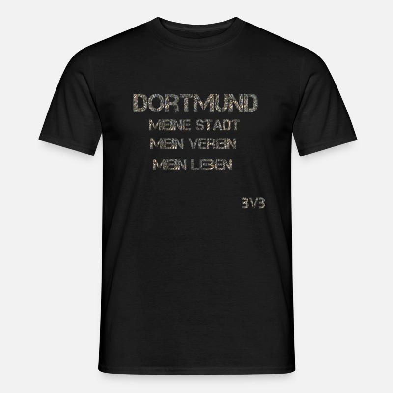 Dortmund Design - Männer T-Shirt - Schwarz