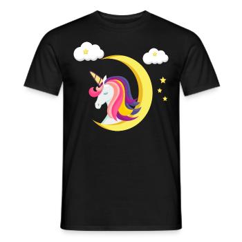 Licorne - Licorne - T-shirt homme - noir - Devant - AI Model Male 178 light (178cm)