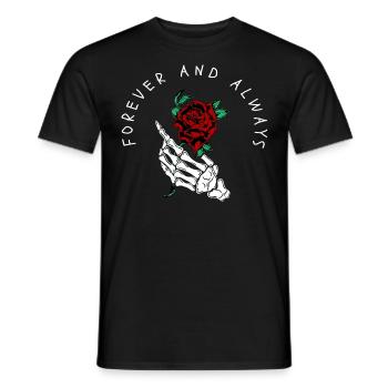Für Immer und Ewig - Männer T-Shirt - Schwarz - Vorne - AI Model Male 178 light (178cm)