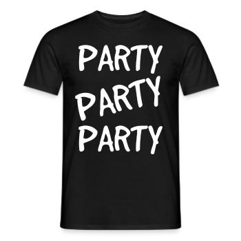 Partie Party - T-shirt homme - noir - Devant - AI Model Male 178 light (178cm)