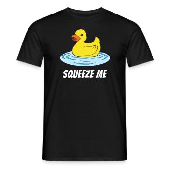 Le canard de bain me pousse le bain de canard grinçant - T-shirt homme - noir - Devant - AI Model Male 178 light (178cm)