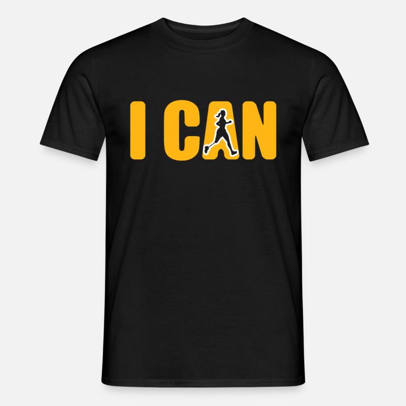 Läufer Bein Prothese - Männer T-Shirt - Schwarz
