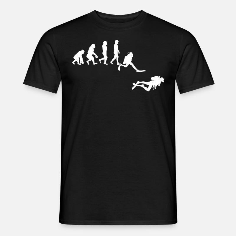 Cadeau de plongée sous-marine Evolution Diving Diver - T-shirt homme - noir